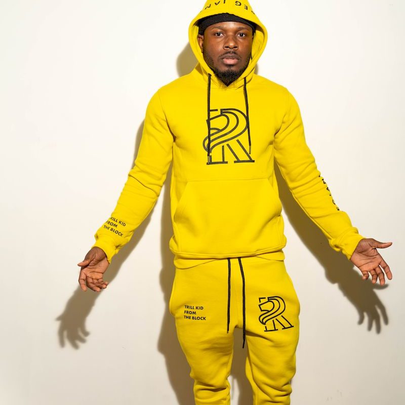 champion sweatsuit yellow